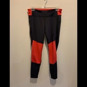 Adidas Womens Climalite Womens Leggings. US M. Gray&Orange. EUC.‌‌